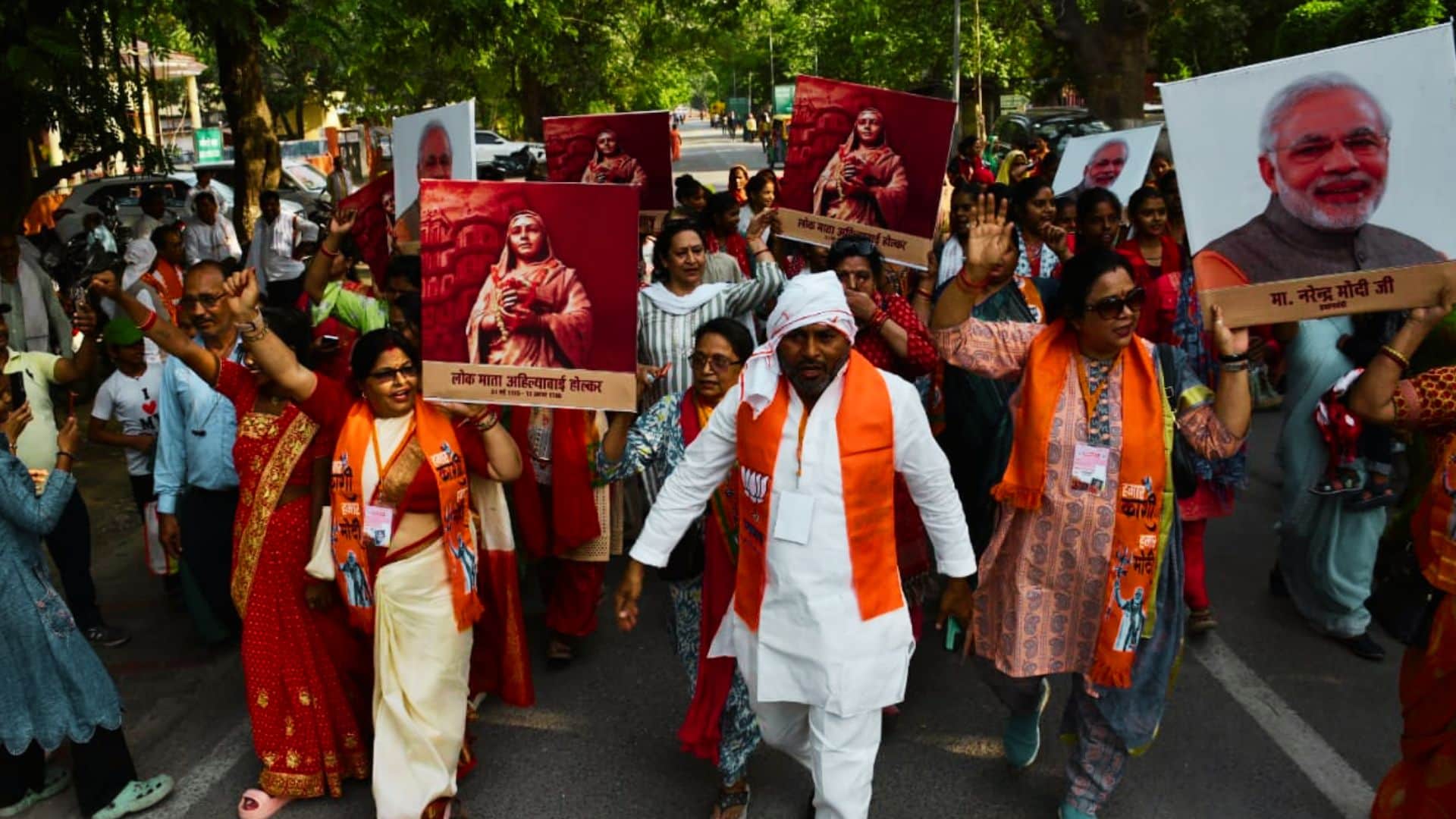 Highlights of PM Modi Speech From Lakhpati Didis to Focus on Nari Shakti Taking Political Aim at Opposition