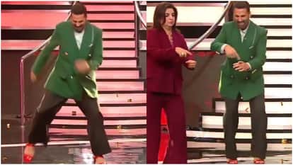 Akshay Kumar Dances In High Heels To Laal Pari At Wheel Of Fortune Farah Khan Jacqueline And Bhumi Salute Him
