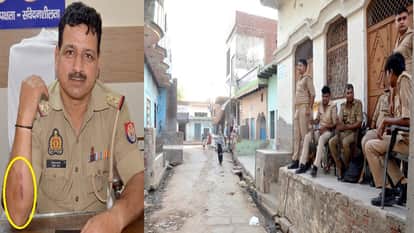 Village evacuated after police attack