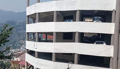 multi-storey parking lot has been completed in Almora at a cost of Rs 7.74 crore