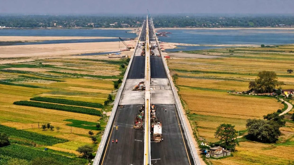 Kacchi Dargah-Bidupur 6-Lane Bridge to Open timing Final Preparations Underway for 19.76 km Project Completion