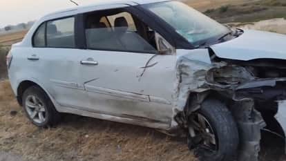 Hardoi Accident Car Collides with Motorcycle One Dead One Injured Failure to Wear Helmet Proves Costly