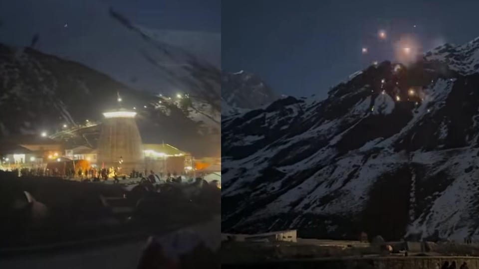 केदारनाथ में आतिशबाजी कर मनाया जन्मदिन