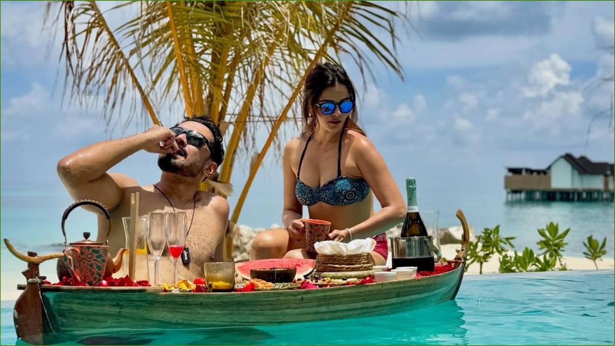 Rubina Dilaik shares Stunning Photos From Maldives Vacation spending Quality Time With Husband Abhinav Shukla