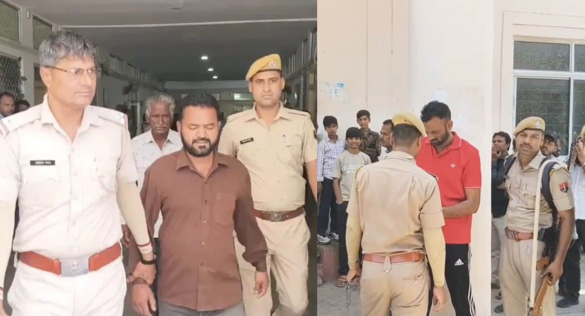 कोर्ट में पेश करते हत्याकांड के आरोपी