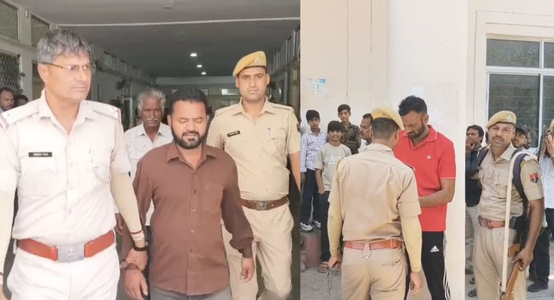 कोर्ट में पेश करते हत्याकांड के आरोपी