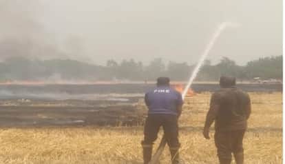 Farmer dies trying to extinguish a farm fire in Sitarganj, family mourns