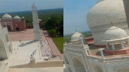 Video made from Taj minaret in agra