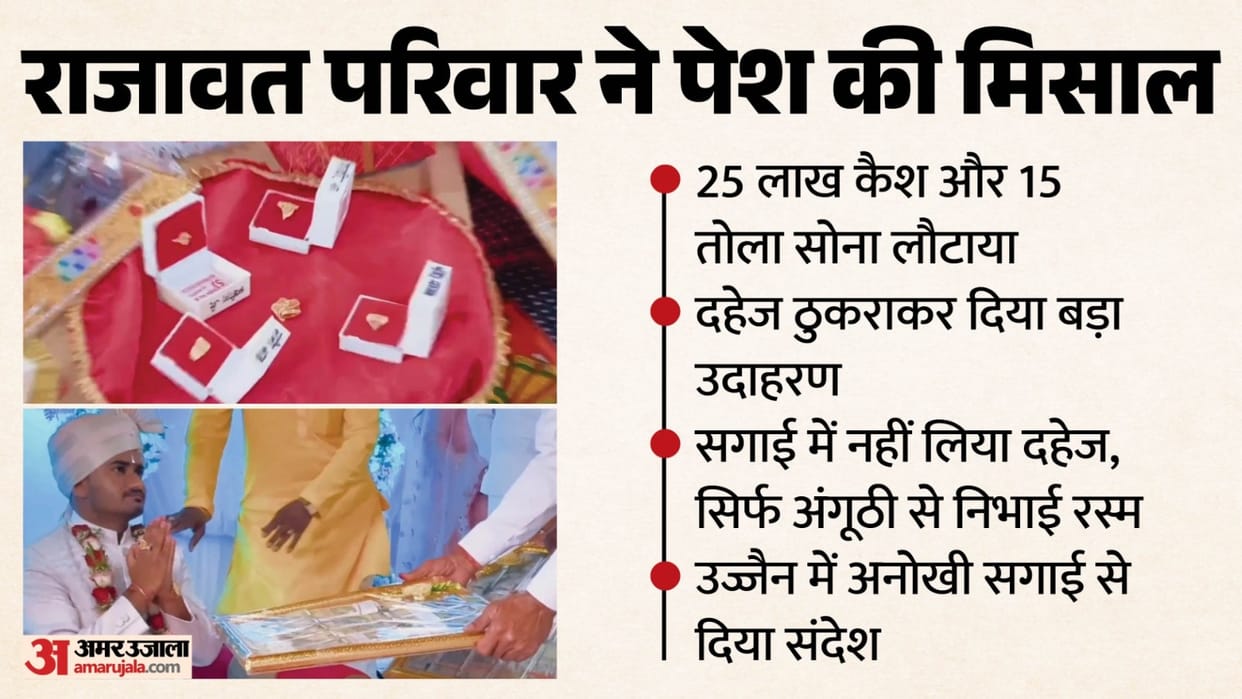 ujjain-badnagar-dowry-free-engagement-rajawat-family-returned-cash-gold