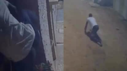 Thief Got instant karma before stealing something happened that made him crawl away viral video