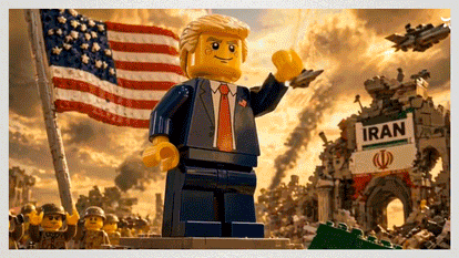 iran embassy ghana shares satirical lego ai meme video mocking trump claims of victory