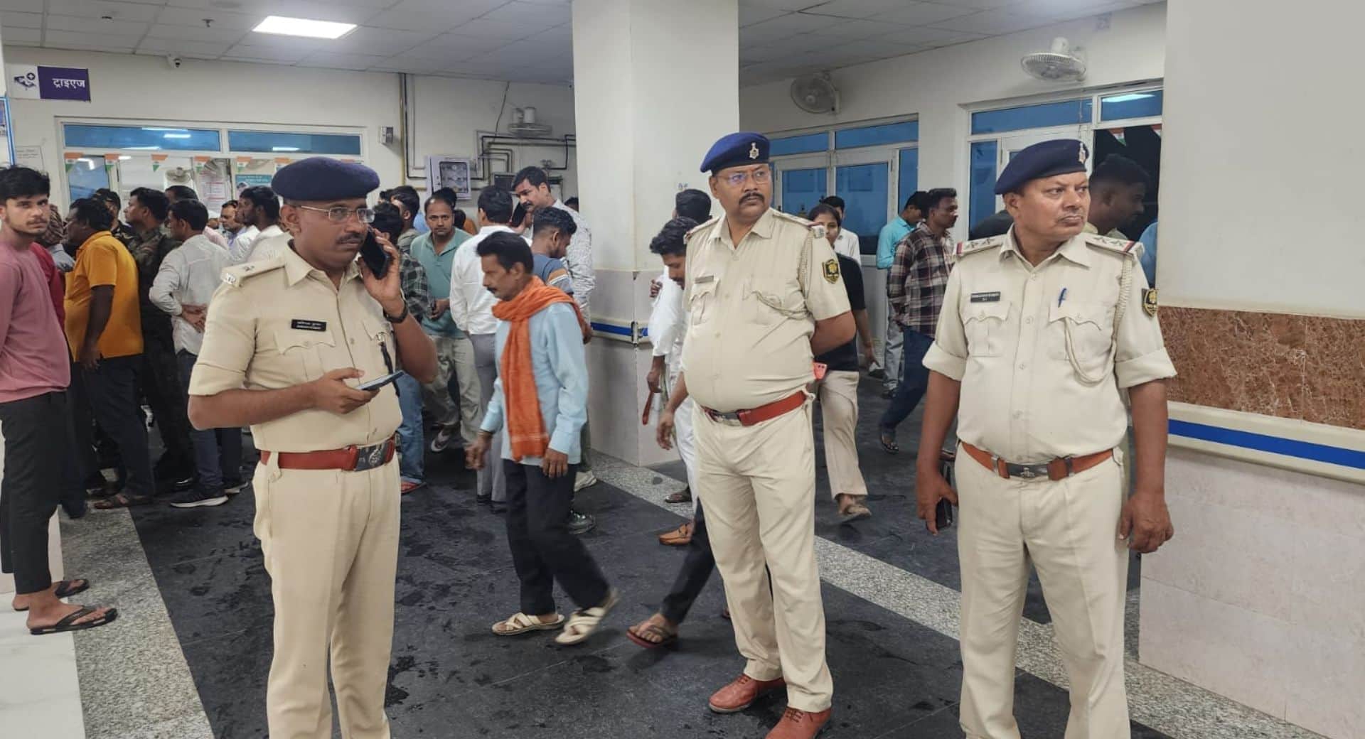 घटना की सूचना पर पहुंची पुलिस