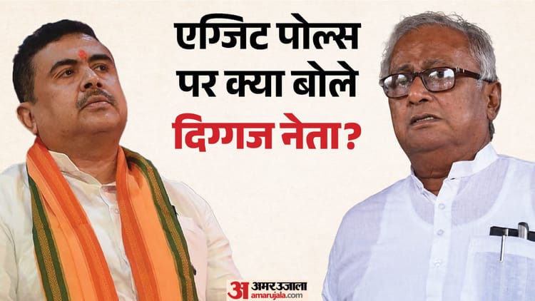 एग्जिट पोल्स पर किसने-क्या कहा?: शुभेंदु बोले- 180+ सीट जीत रही भाजपा, टीएमसी ने चुनाव आयोग पर लगाए ये आरोप