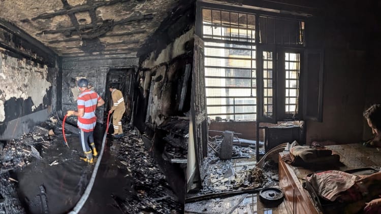 गाजियाबाद की सोसाइटी में आग: समय रहते बाहर निकले 450 लोग, फ्लैटों में लाखों का सामान राख, सीएम ने लिया संज्ञान
