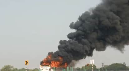 Unnao Factory Workers Bus Engulfed in Flames While in Motion 46 Lives Saved Thanks to Drivers Presence of Mind