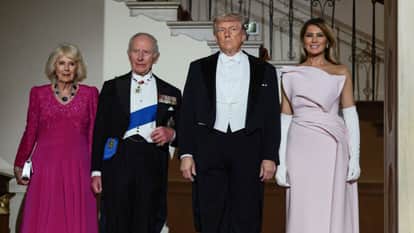King Charles III and Queen Camilla Attend State Dinner at White House Hosted by Donald Trump