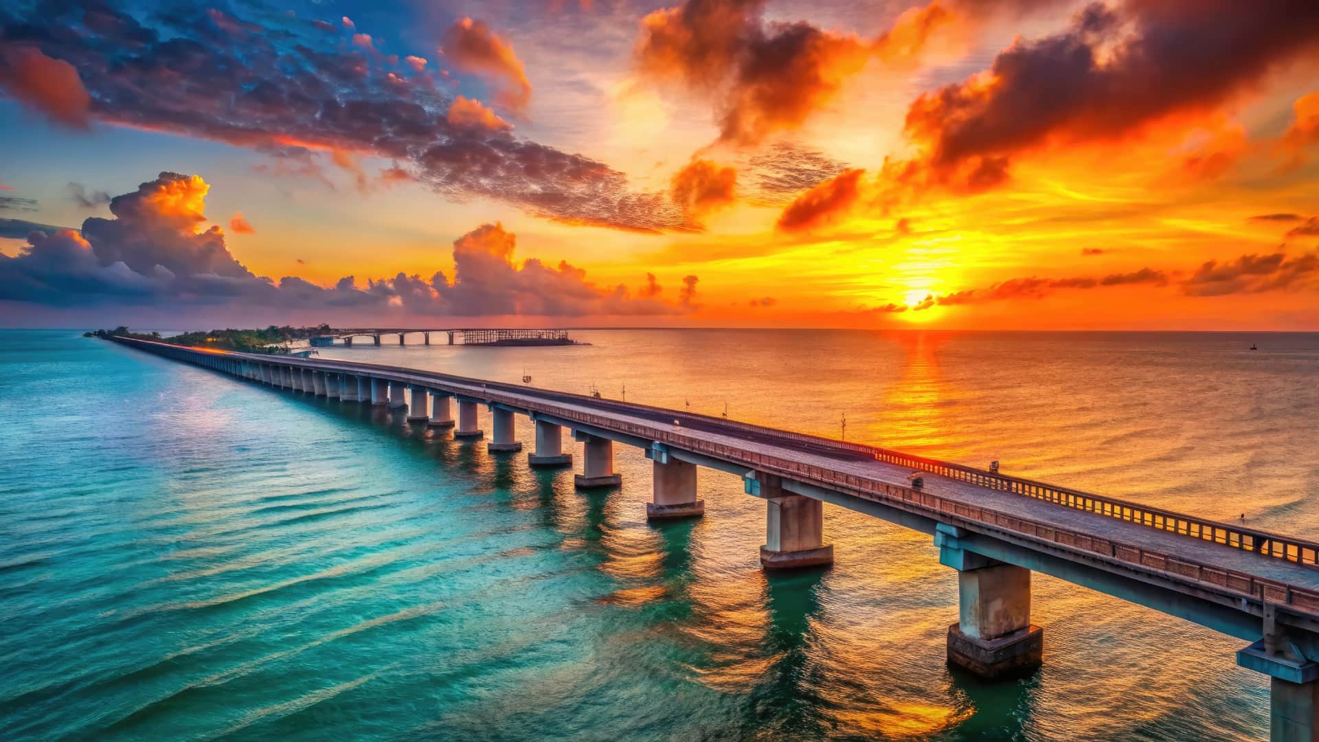 Bizarre Pamban bridge railway track covered by sea twice daily and how trains run safely