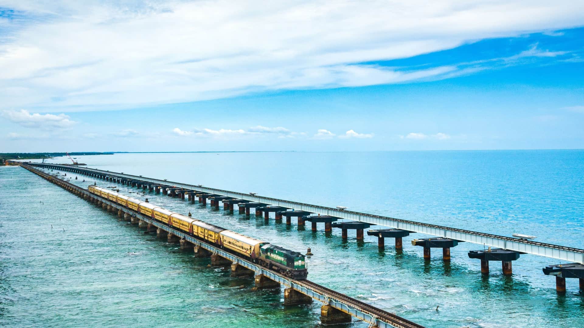Bizarre Pamban bridge railway track covered by sea twice daily and how trains run safely