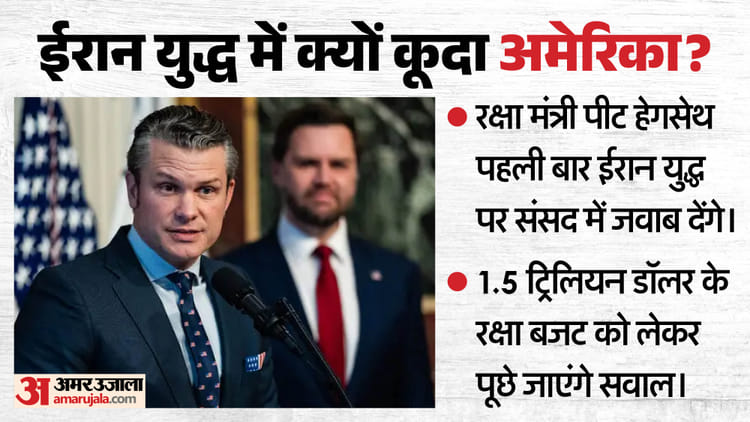 ईरान युद्ध और रक्षा बजट पर घिर सकते हैं अमेरिकी रक्षा मंत्री, संसद में तीखे सवालों का करेंगे सामना