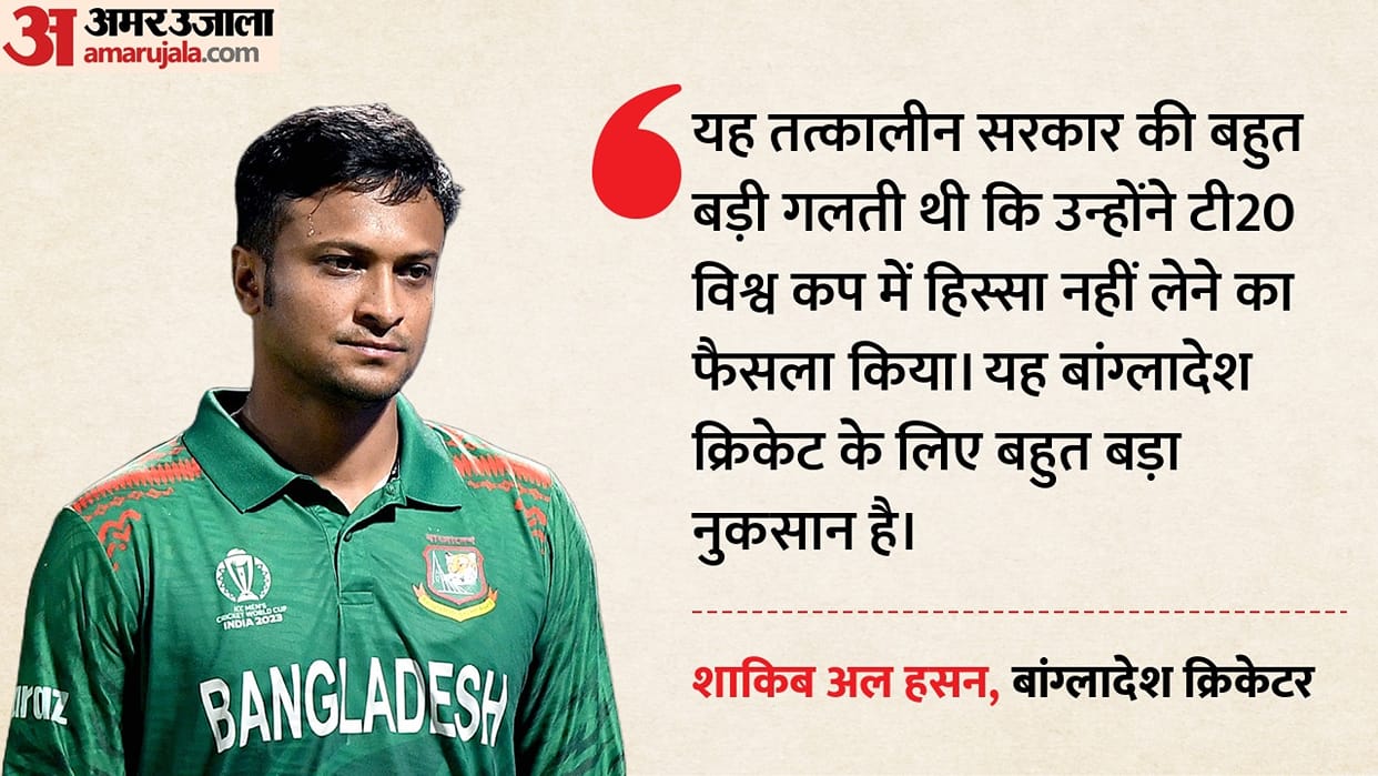 Shakib AL Hassan blames Yunus Government on not playing in T20 World Cup
