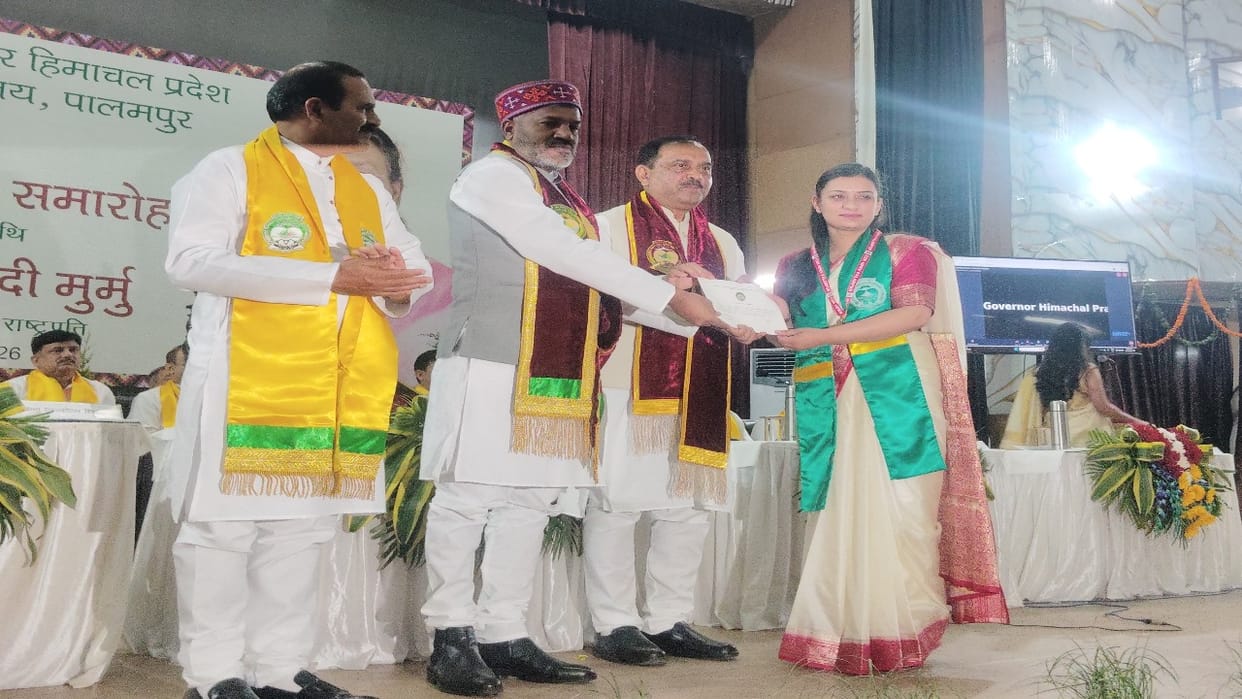 Agricultural University Palampur Convocation: 638 Students Awarded Degrees; Nine Receive Gold Medals