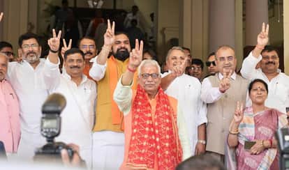 Bihar News: BJP candidate Arvind Sharma filed nomination for Legislative Council elections, NDA, by-elections