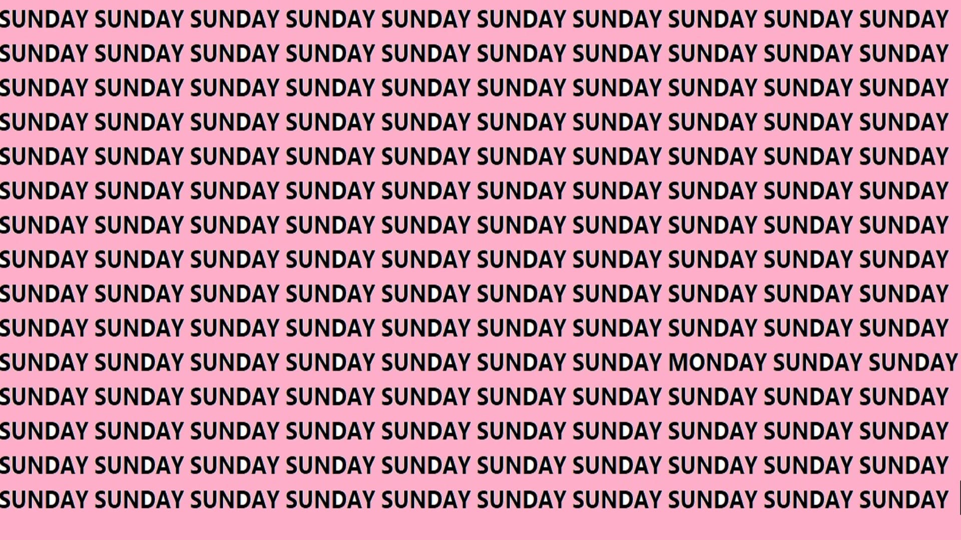brain Teaser Game Can You Find Hidden Monday in 15 Seconds Look At This Optical Illusion Image