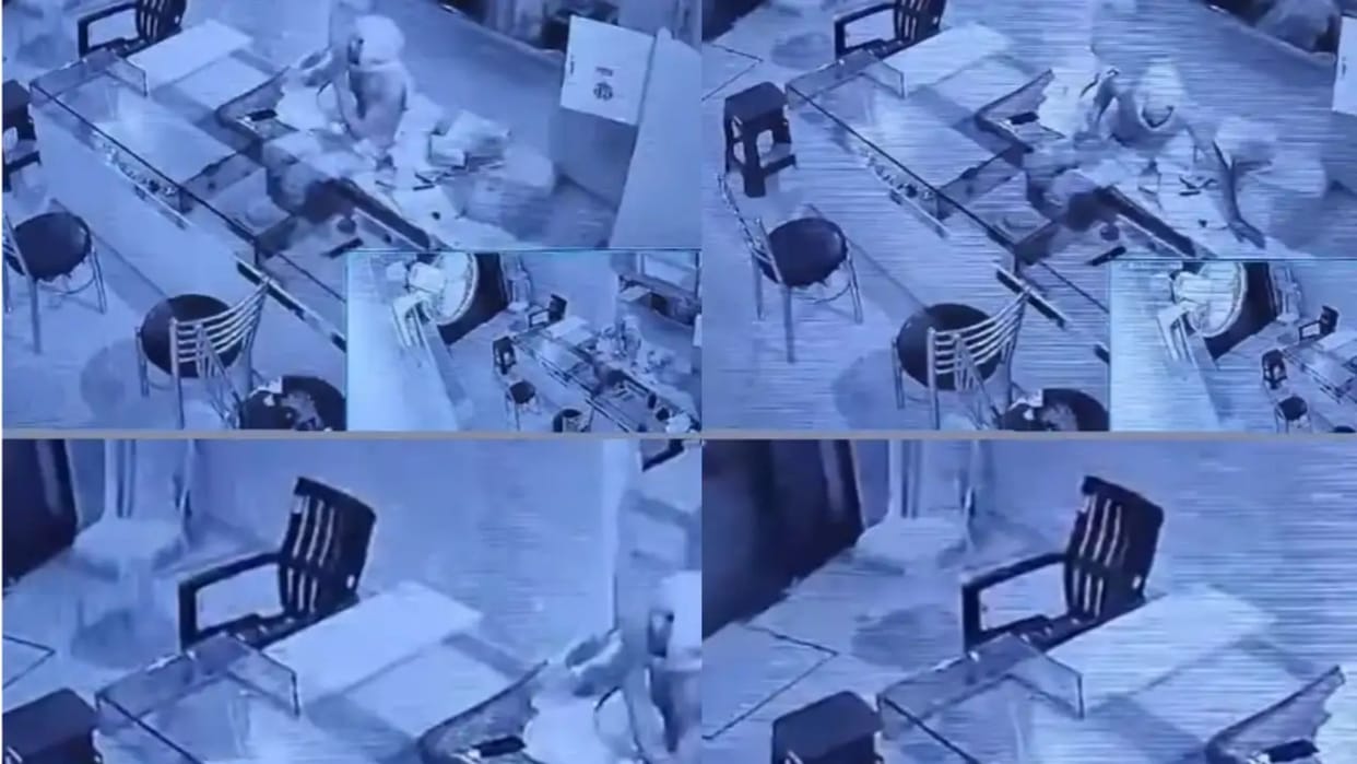 Thief steals from jewelry store after drinking water video went viral