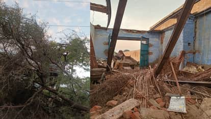 Heavy destruction due to storm and rain