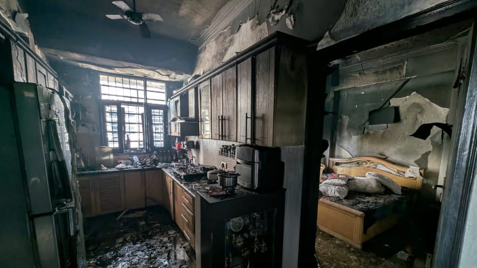 Ghaziabad Fire Tragedy: Residents Return to Charred Homes, Stare at Ruined Walls in Indirapuram Society