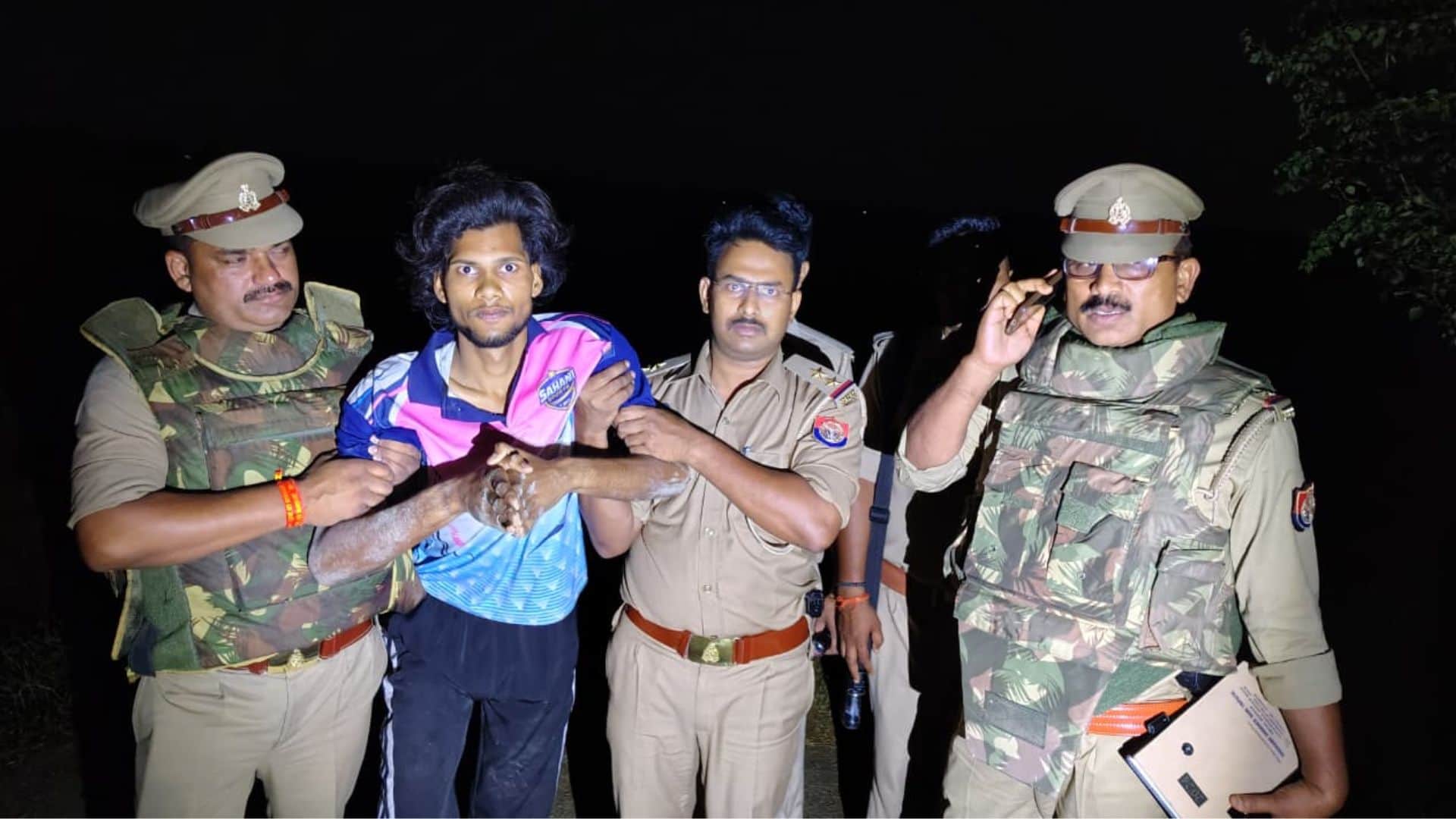 पुलिस के गिरफ्त में आरोपी