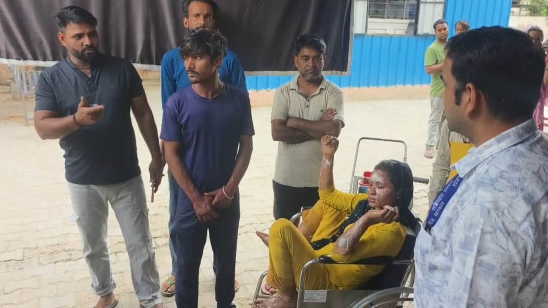 Bhiwadi News: Massive mishap in Sathalka village as gas cylinder leak sparks fire, 7 family members injured