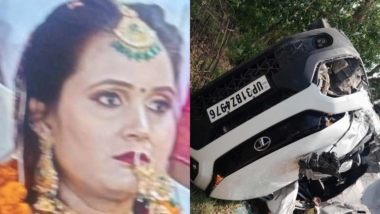 Three Dead Including Bride After Car Collides with Tanker in Shahjahanpur