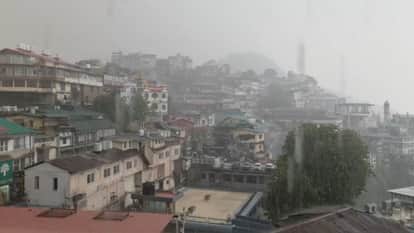 Uttarakhand Weather News Snowfall hailstorm in the high altitude areas of Chamoli district