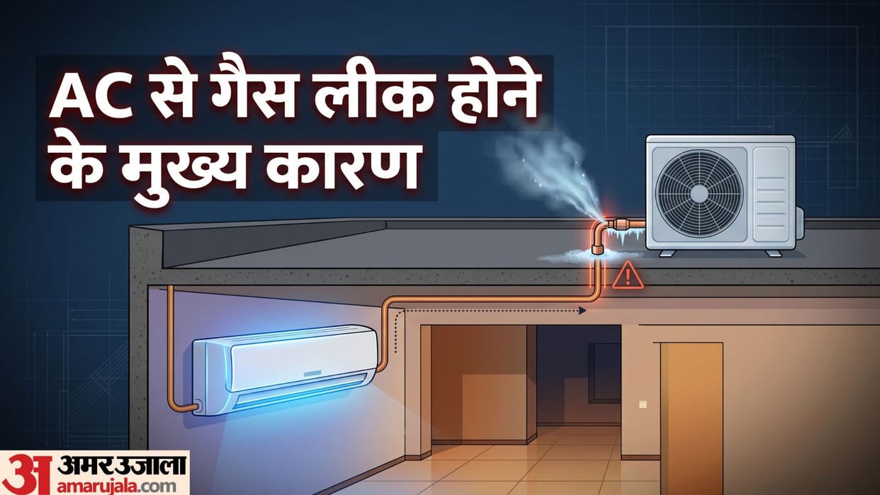 AC Gas Leakage Problems Common Mistakes That Ruin Your Air Conditioner’s Cooling in hindi