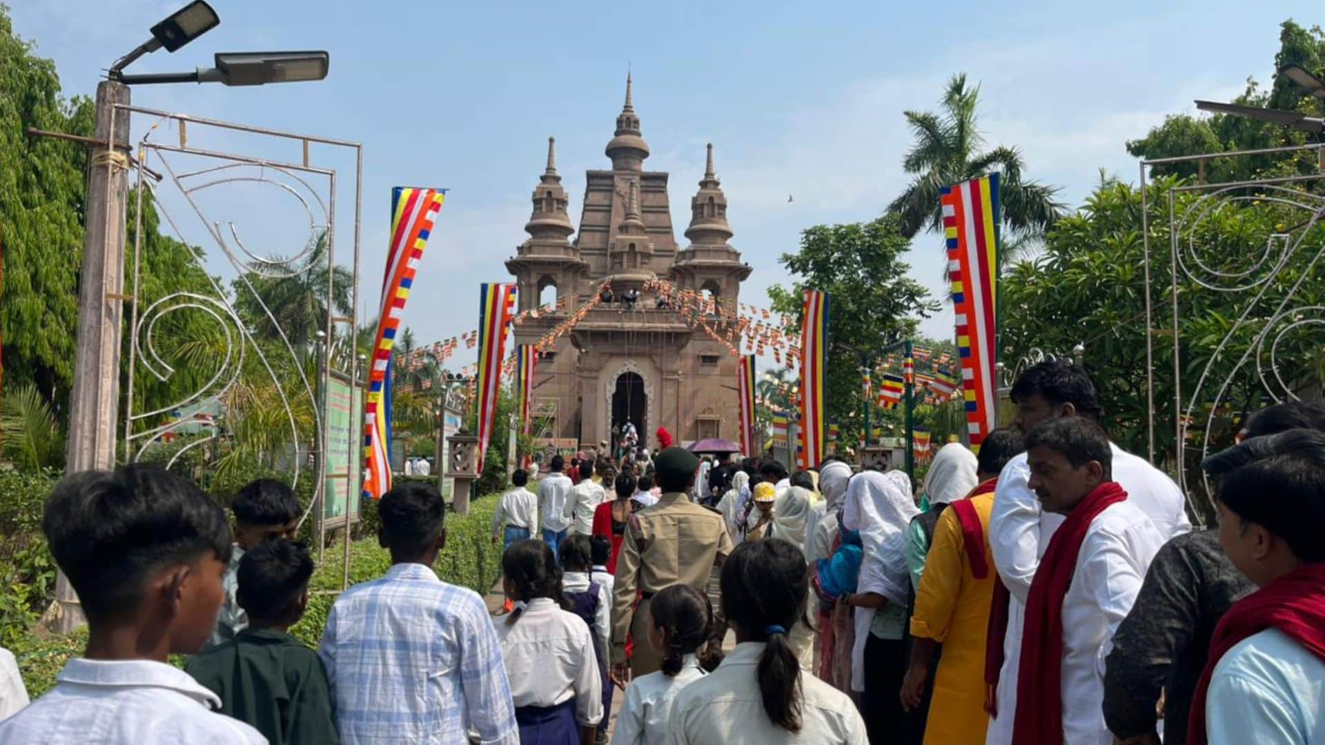 Buddha Purnima 2026: devotees crowd in Sarnath paid homage to sacred relics of Buddha