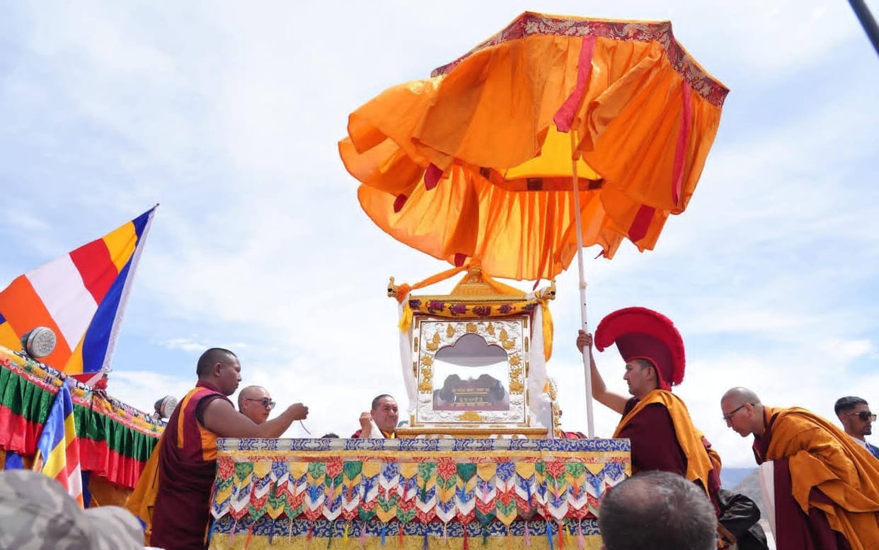 Amit Shah inaugurates exposition of holy Buddha relics in Leh