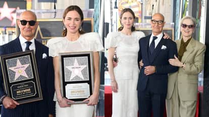 The Devil Wears Prada 2 Actresses Stanley Tucci And Emily Blunt Receive Stars On The Hollywood Walk Of Fame