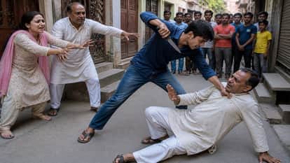 दामाद ने ससुर को चाकू से गोदा