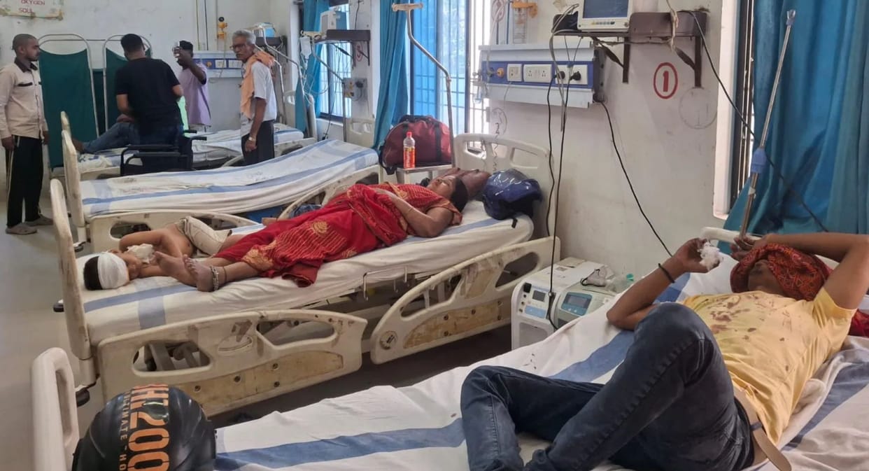 Three Killed Eight Injured in Four Road Accidents in Rohtas Chaos and Panic Grip Area