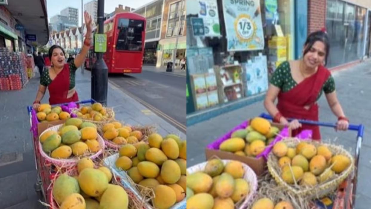 indian mango price london viral video women desi style sale