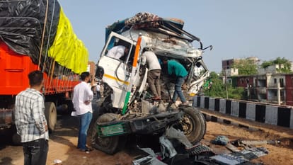 Kanpur Accident Massive Collision Between Overloaded Dumpers Two Brothers Meet Tragic End
