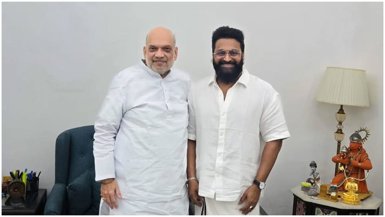 Rishab Shetty Meets Amit Shah Discusses about kantara chapter 1 and Indian cinema