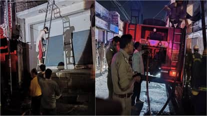 Massive Fire Breaks Out at Clothing Store in Firozabad