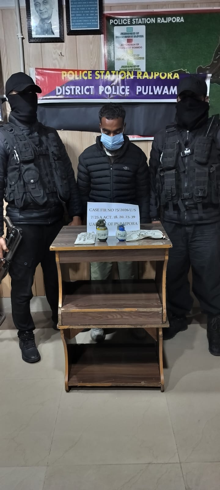Overground worker of terrorists arrested in Pulwama Srinagar