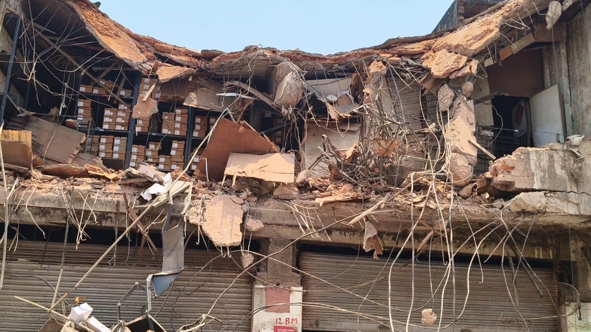Bulldozer Action in Chandauli Eight Major Structures Demolished Plumes of Dust Rise on GT Road