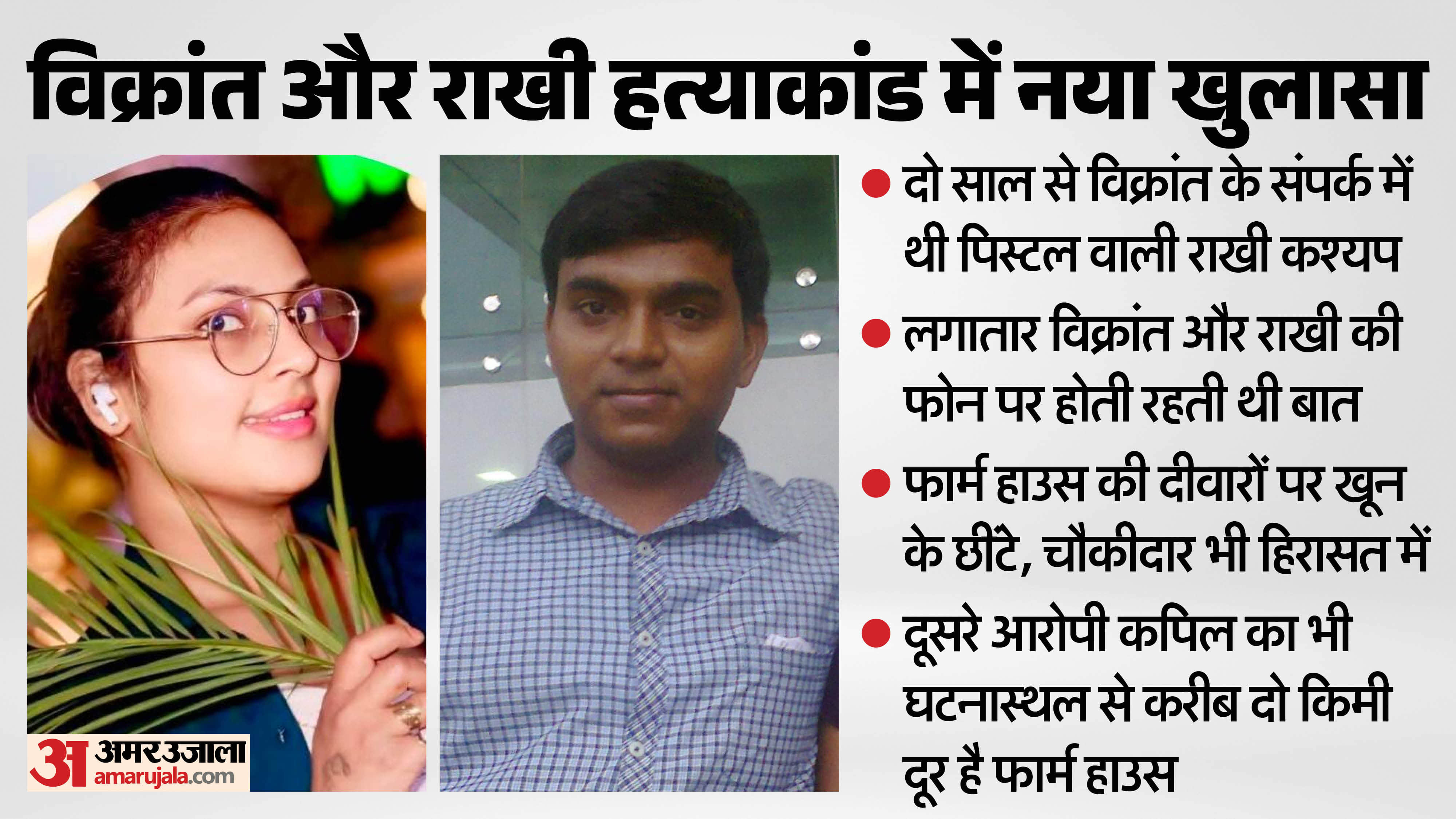 Vikrant and Rakhi Murder First throat slit then knife plunged into chest blood spatters found farmhouse walls