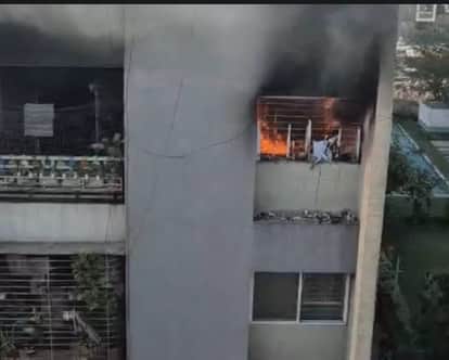 Indore: Fire broke out on the sixth floor of a multi-storey building in Indore; fire brigade brought the fire