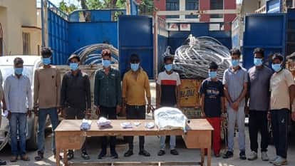 Shamli: 10 members of interstate gang caught cutting high tension line wires