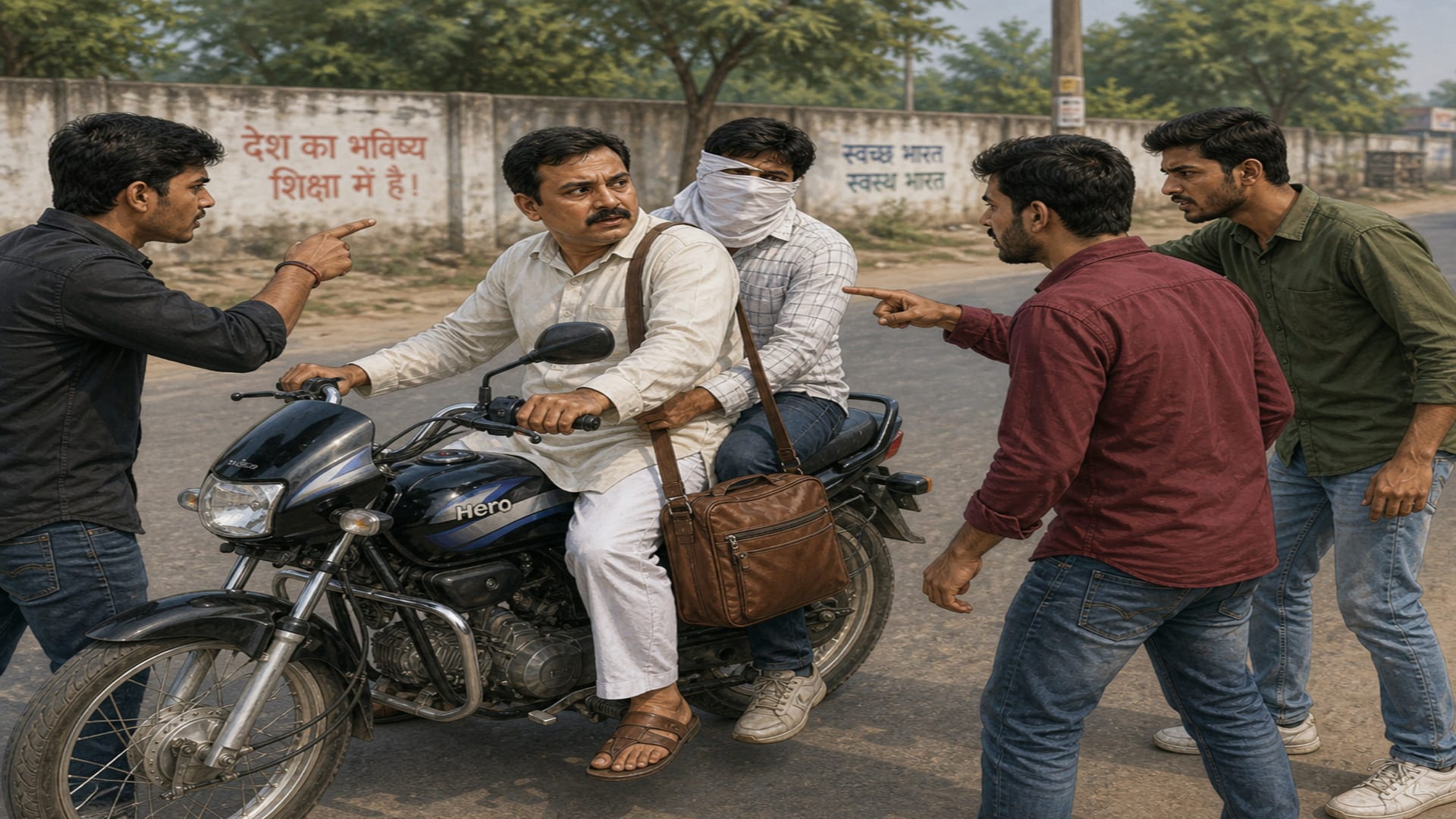 कौशाम्मी में कॉस्मेटिक कारोबारी का अपहरण का प्रयास।